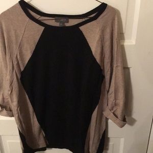 Slimming Beige and Black Sweater from The Limited